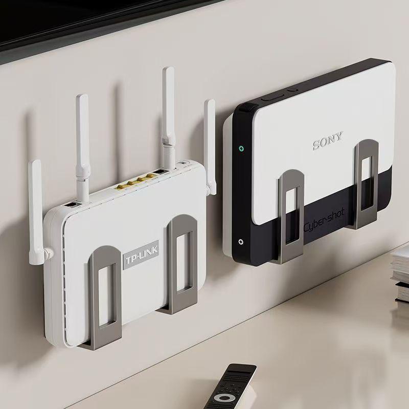 Wall Organizer Pocket - 2개 홈 라우터 보관함 벽걸이형 셋톱박스