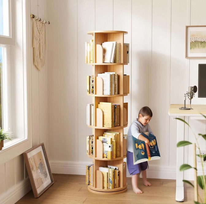 Bookshelf 5 Tier - 아기용 캐비닛 5단 높이형 바닥 설치형