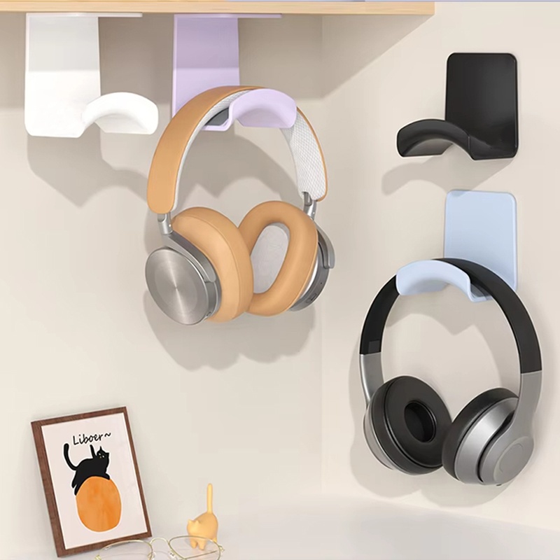 Wall Organizer Pocket - 2Pcs 범용 플라스틱 벽걸이 형 헤드폰