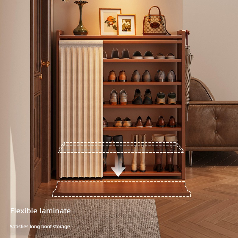 Room Divider Bamboo - 가벼운 고급 방진 천 커튼 보관함,