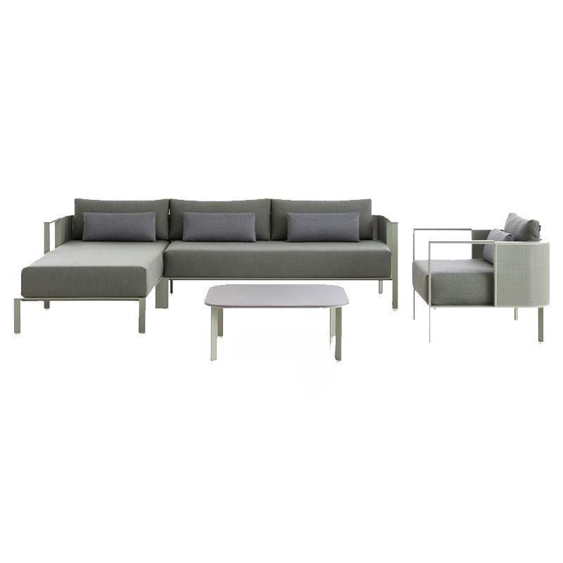 Office Furniture For Sale - 야외 스테인리스 소파 테이블 및 의자