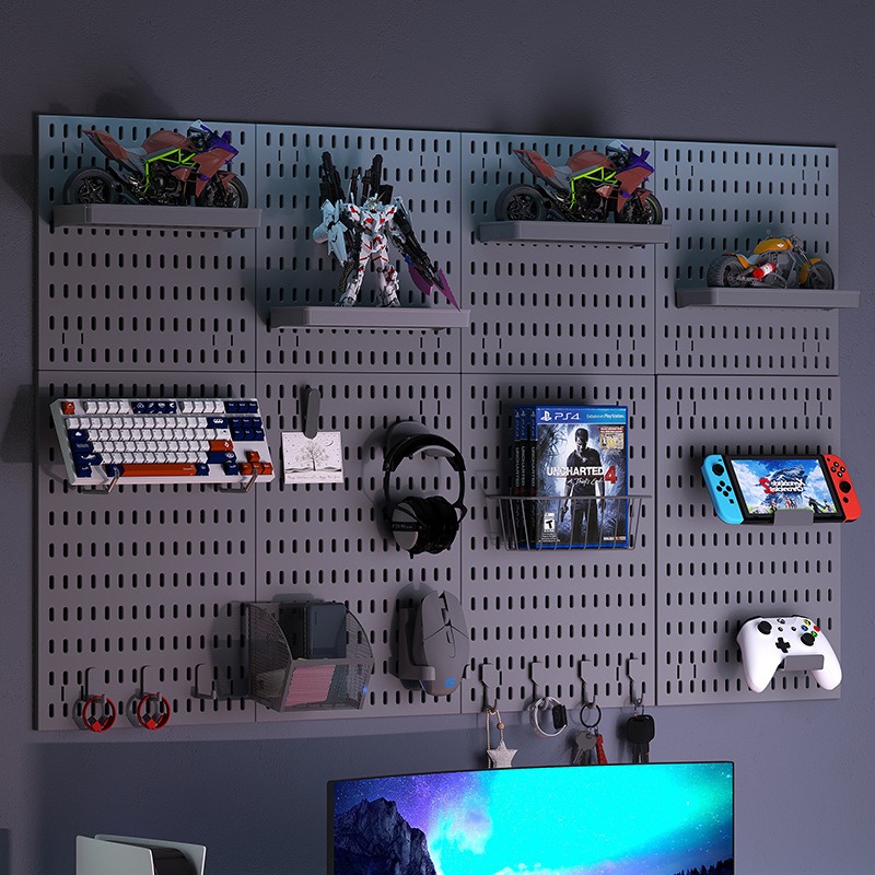 Wall Organizer Pocket - 무타공 벽걸이형 수납 페그보드 다용도 DIY