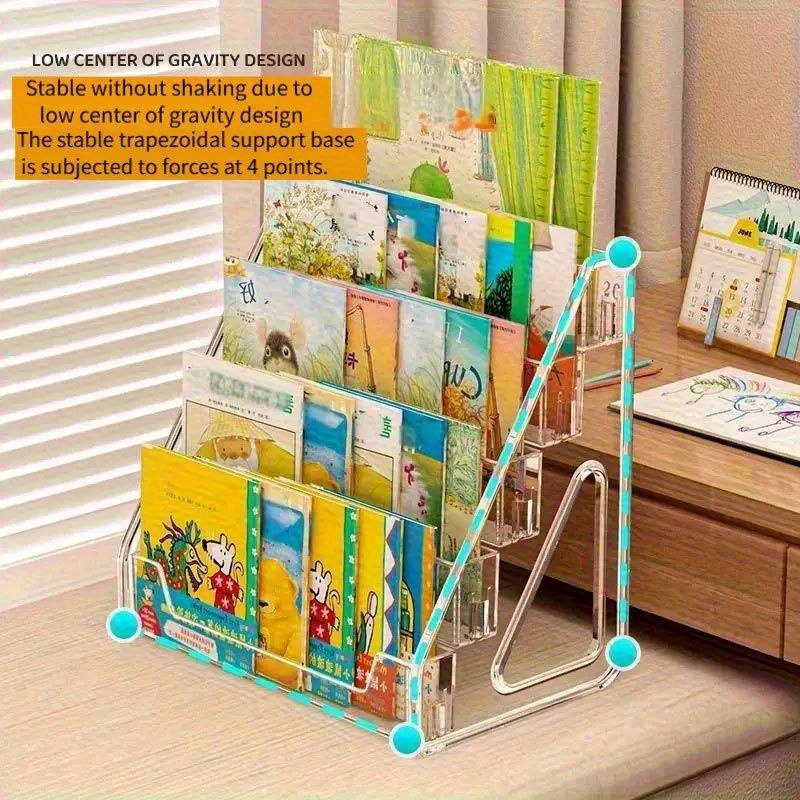 3/5단 아크릴 책꽂이, 탈부착 가능한 데스크탑 디스플 - Bookshelf 5 Tier 리뷰 및 가격