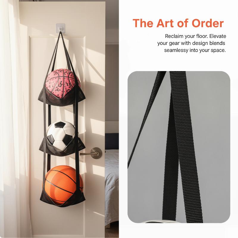 벽걸이형 농구공 보관 메쉬 가방, 차고나 학교에서 사용 - Wall Organizer Pocket 리뷰 및 가격