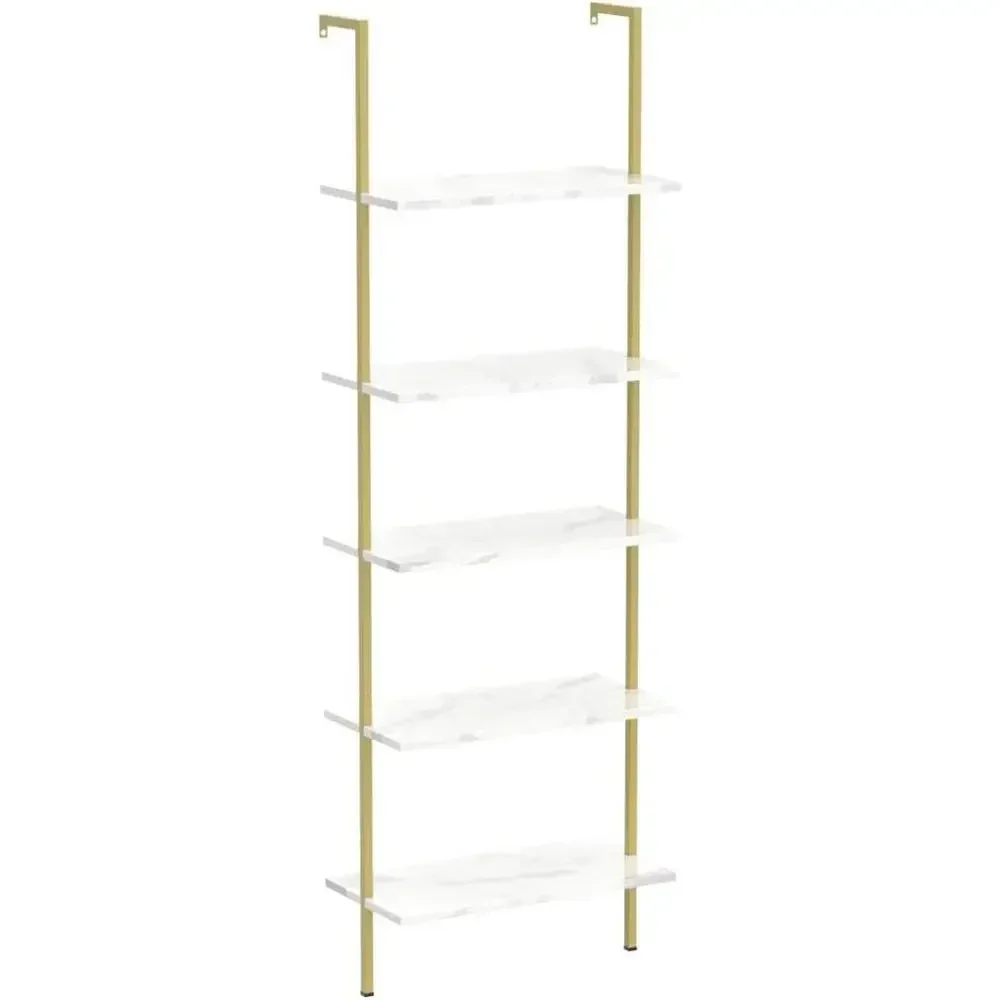 5단 화이트 대리석 벽걸이형 나무 선반 - 홈 오피스  - Bookshelf 5 Tier 리뷰 및 가격