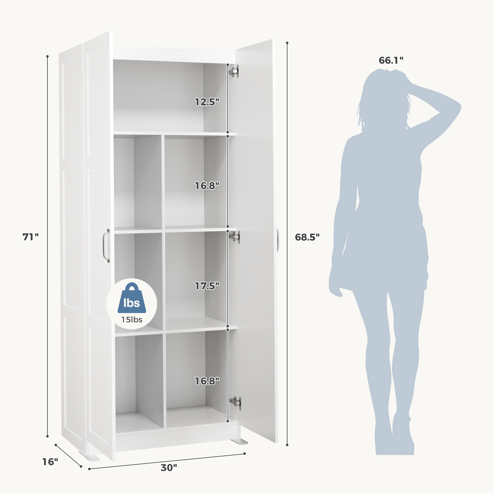 JHK 71IN 원목 거실 수납장 대용량 정리 수납 유 - Office Furniture For Sale 리뷰 및 가격