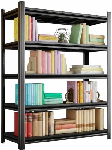 5단형 헤비듀티 책장, 71인치 높이 조절 가능한 가정 - Bookshelf 5 Tier 리뷰 및 가격