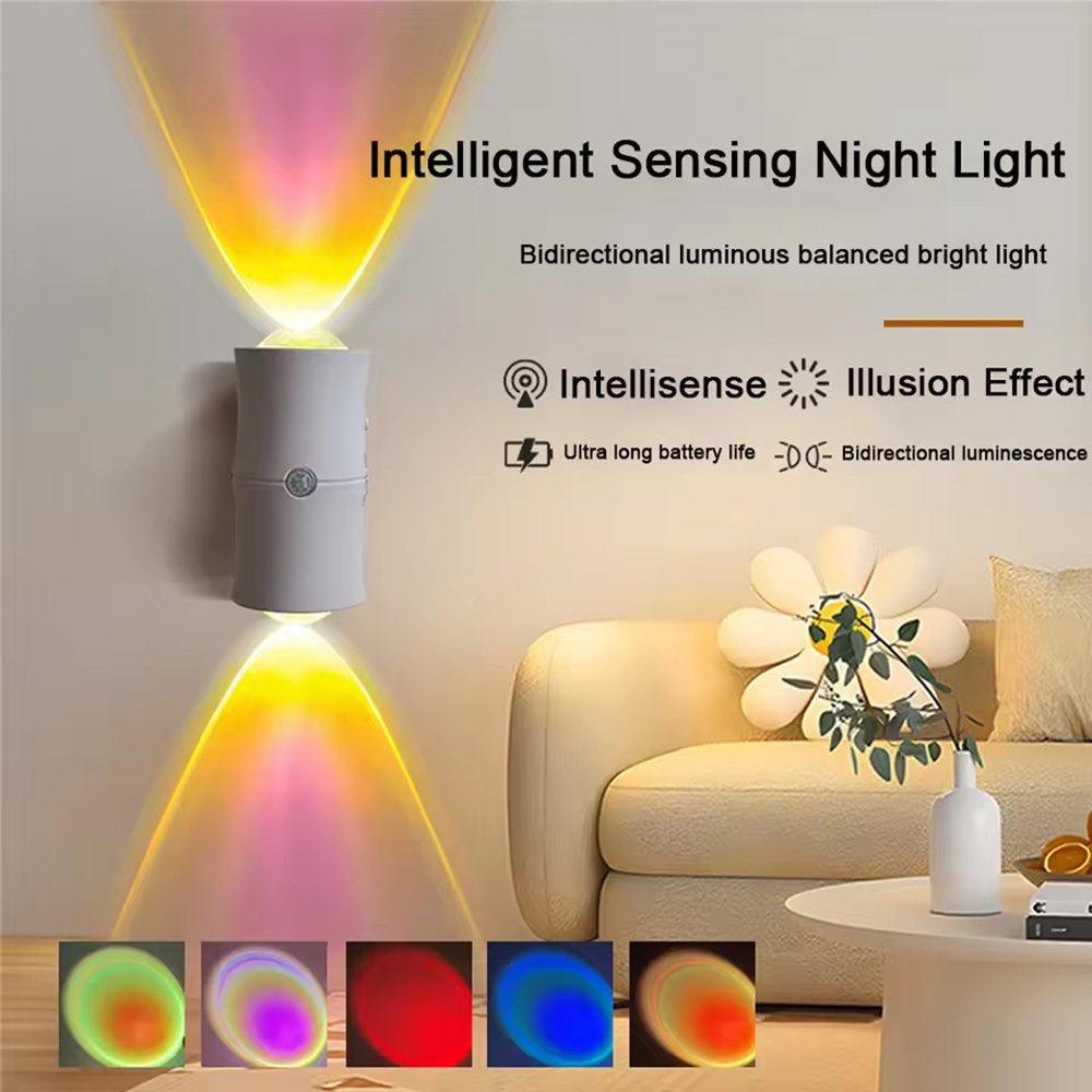 RGB 7색 모션 센서 LED 야간 조명 USB 충전  - Room Divider Bamboo 리뷰 및 가격