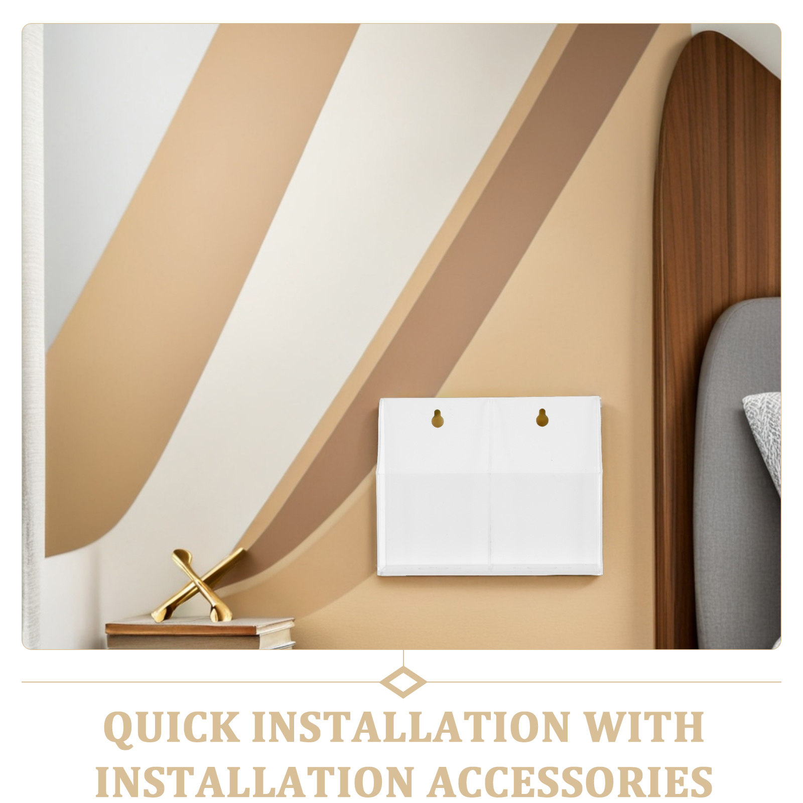 벽걸이형 아크릴 투명 리모컨 홀더 침대 옆 휴대폰 충전 - Wall Organizer Pocket 리뷰 및 가격