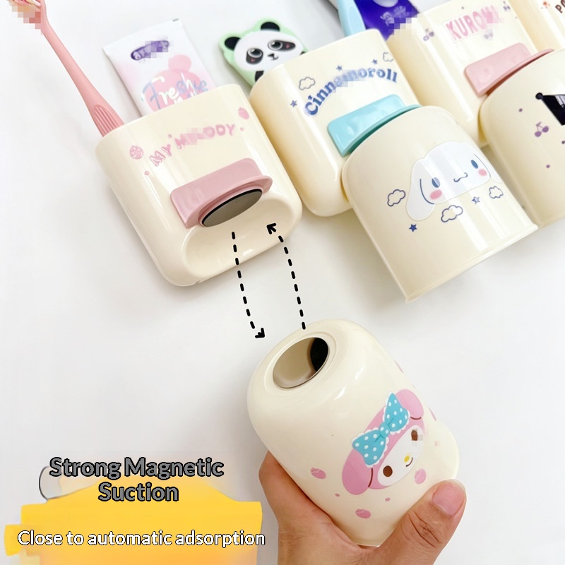 쿠로미 칫솔 홀더 귀여운 배수형 벽걸이 린스컵 가정용  - Wall Organizer Pocket 리뷰 및 가격