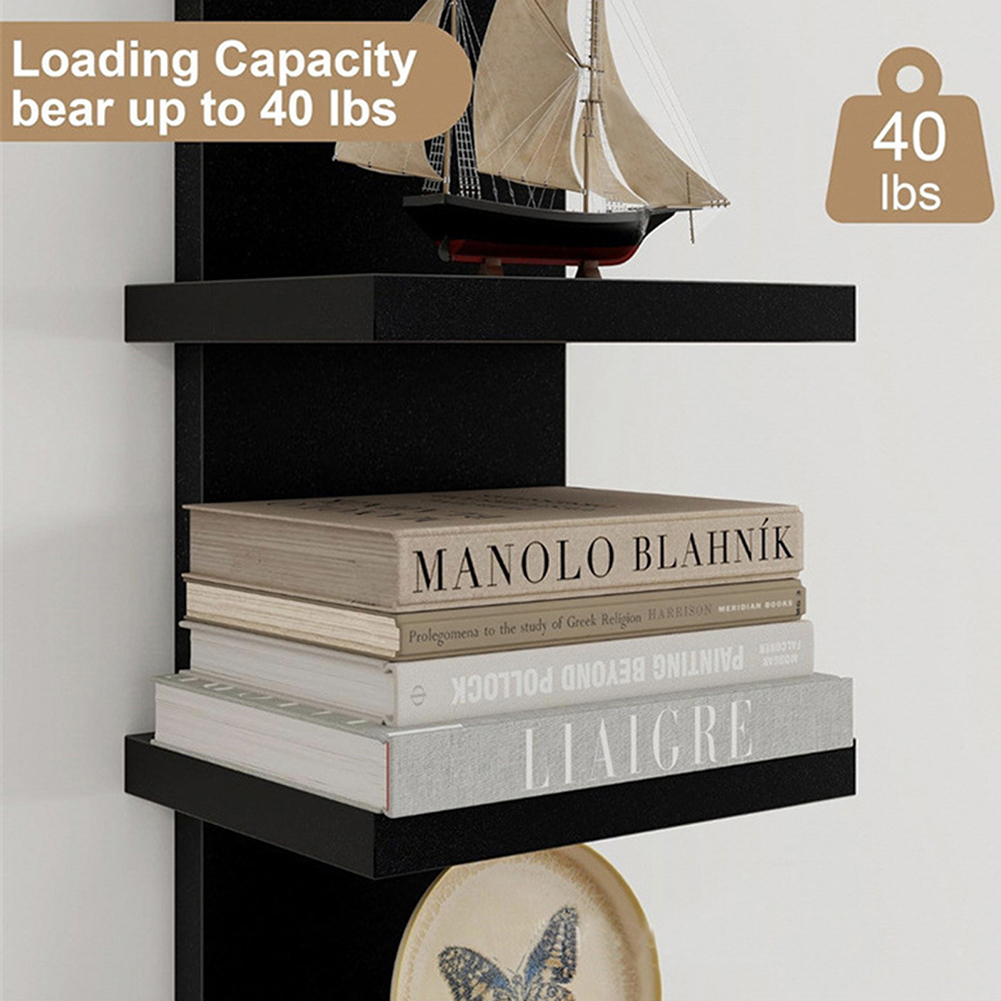 5단 벽걸이 책꽂이 PVC 플로팅 수납 선반 스무스-프 - Bookshelf 5 Tier 리뷰 및 가격