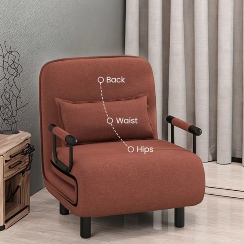 편안한 2-in-1 메커니즘 접이식 변형 암체어 싱글  - Office Furniture For Sale 리뷰 및 가격