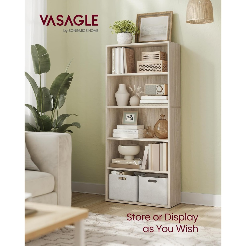 VASAGLE CUSTOS 컬렉션 - 책장, 5단 책장 - Bookshelf 5 Tier 리뷰 및 가격