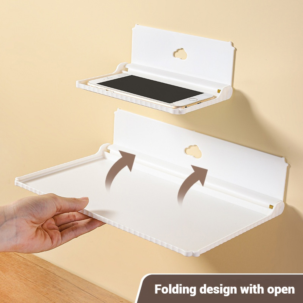 구멍 없이 접이식 벽걸이 수납 선반, 자가 접착 미니  - Wall Organizer Pocket 리뷰 및 가격