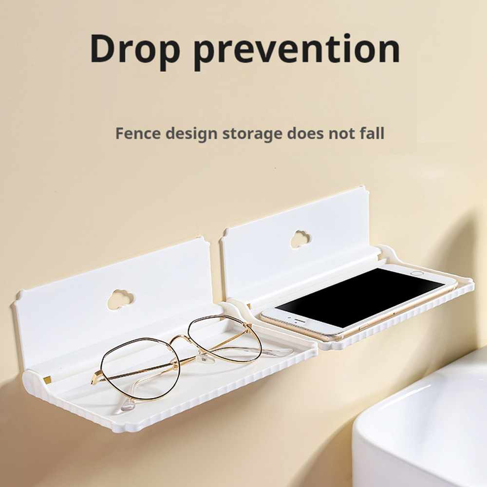 구멍 없이 접이식 벽걸이 수납 선반, 자가 접착 미니  - Wall Organizer Pocket 리뷰 및 가격