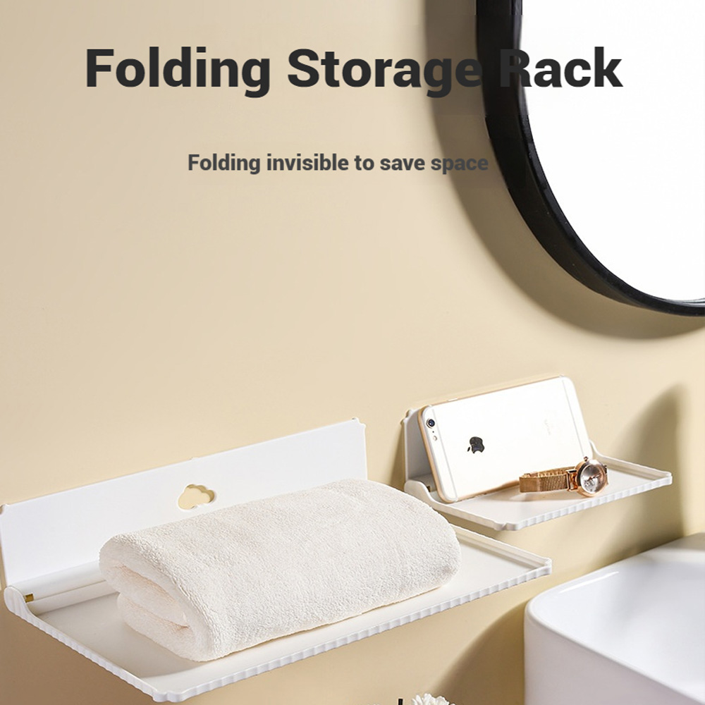 구멍 없이 접이식 벽걸이 수납 선반, 자가 접착 미니  - Wall Organizer Pocket 리뷰 및 가격